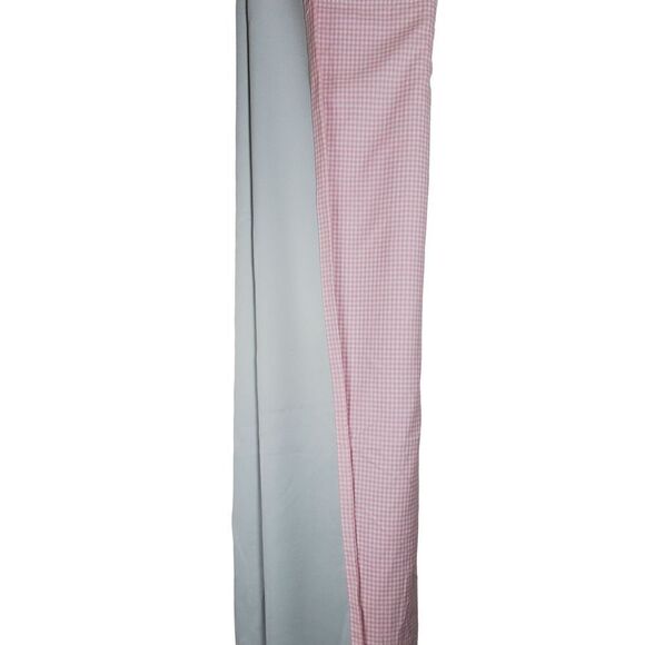 Pottery Barn Kids Pink White Gingham Plaid Checkered Curtain One Drape 44x63 - Picture 3 of 7